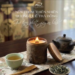 Nến Thơm thiên nhiên Hương Quế Trà Bồng